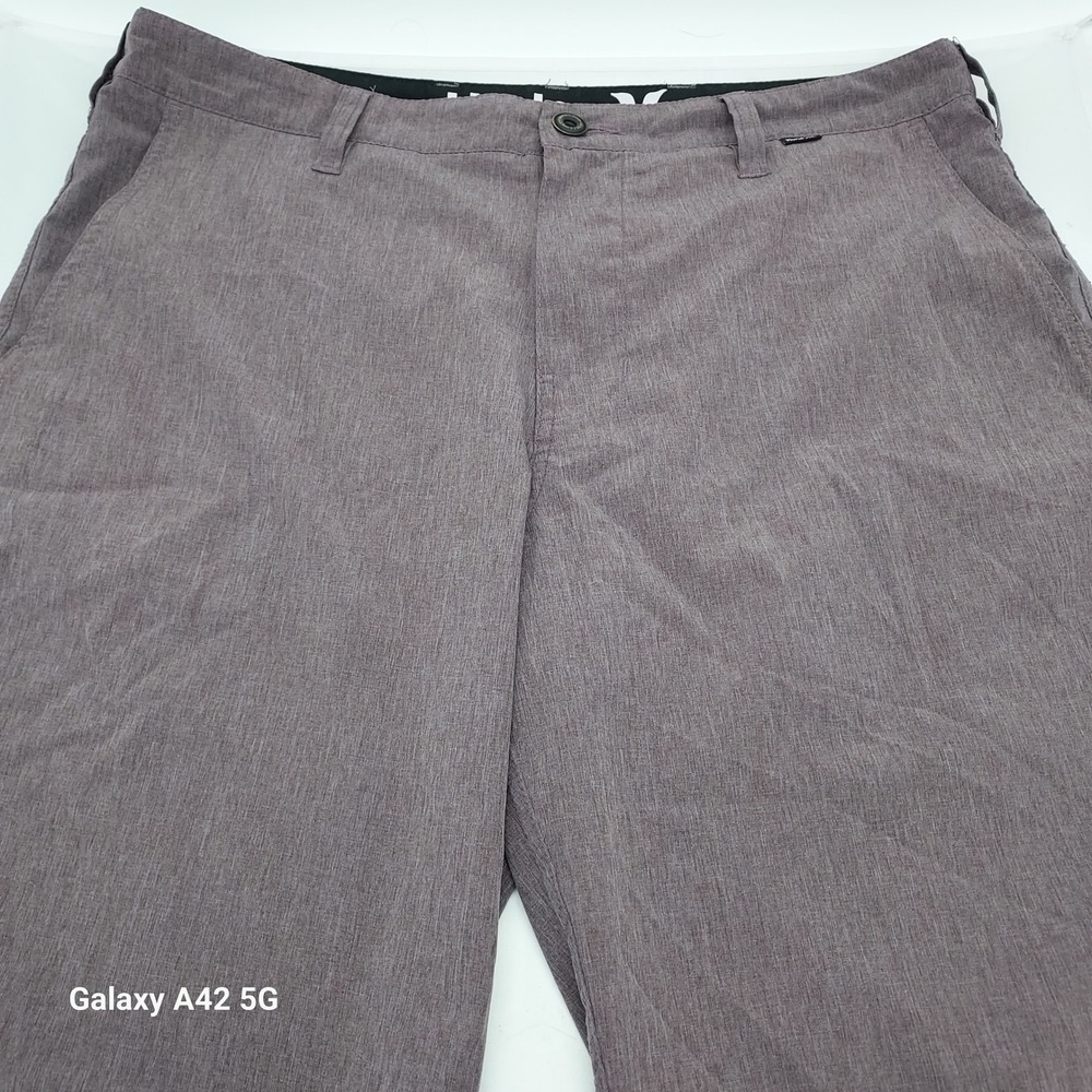 Hurley Mens Dri-FIT Heathered Hybrid Walk Shorts Mauve Purple MWS0001800 Size 33